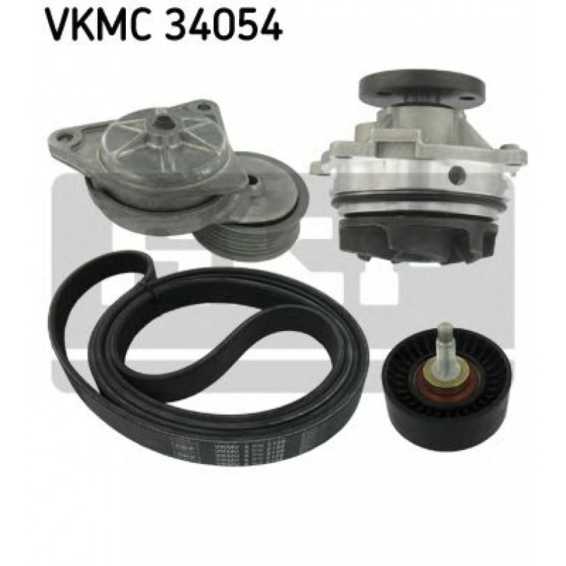 VKMC 34054 SKF - Насос охолоджуючої рідини + комплект зубчатого ремня